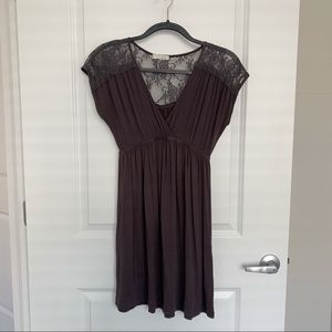 NWOT Lush Gray Lace Dress